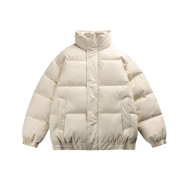Damen Gefütterte Oversize-Steppjacke mit hohem Stehkragen Nord Taschen