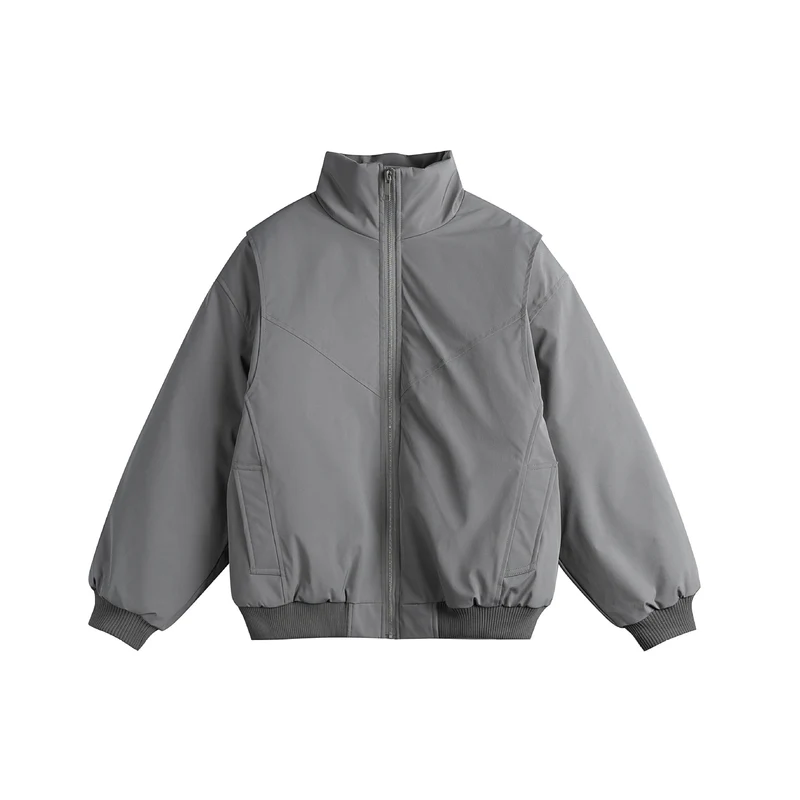 Damen Gefütterte Boxy‑Bomberjacke mit hohem Stehkragen und diagonal gesteppter Optik Nord Taschen