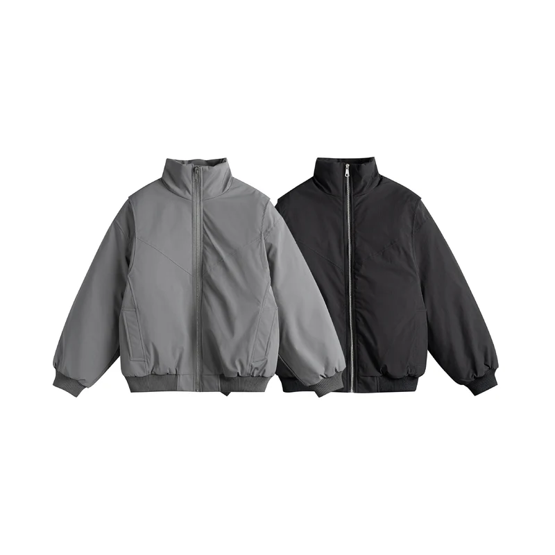 Damen Gefütterte Boxy‑Bomberjacke mit hohem Stehkragen und diagonal gesteppter Optik Nord Taschen