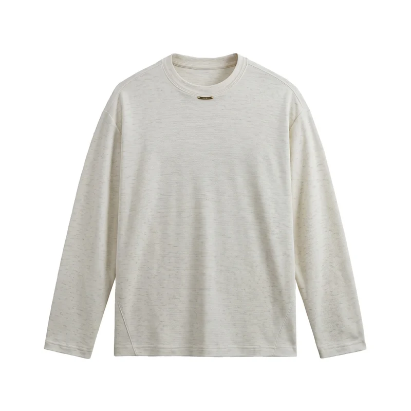 Damen Feinstrick‑Sweatshirt mit Strukturstrick, Rundhalsausschnitt und weiter Passform Nord Taschen