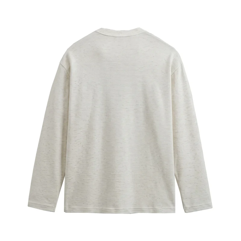 Damen Feinstrick‑Sweatshirt mit Strukturstrick, Rundhalsausschnitt und weiter Passform Nord Taschen