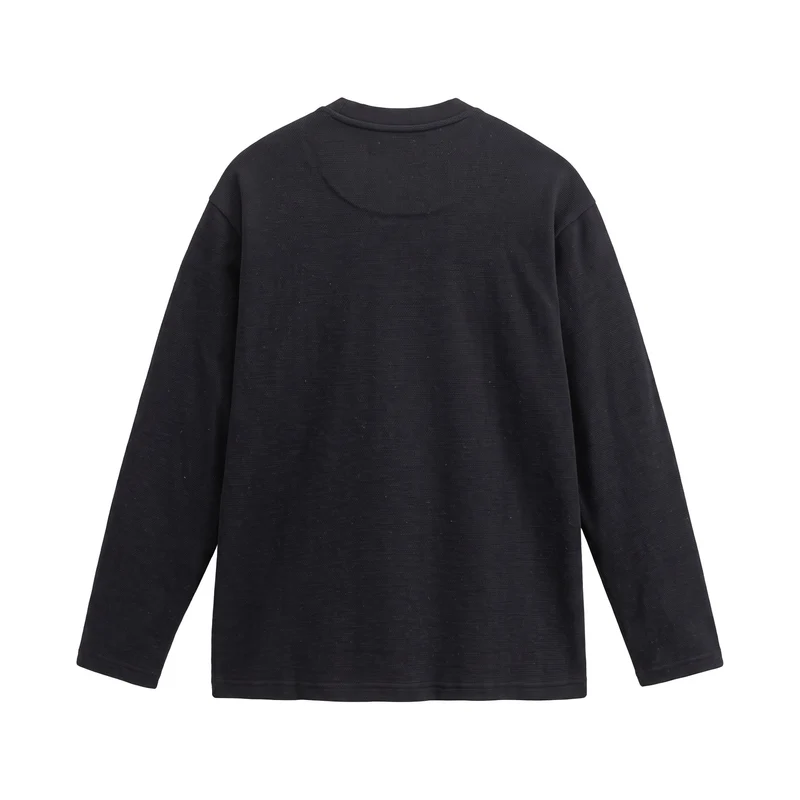 Damen Feinstrick‑Sweatshirt mit Strukturstrick, Rundhalsausschnitt und weiter Passform Nord Taschen