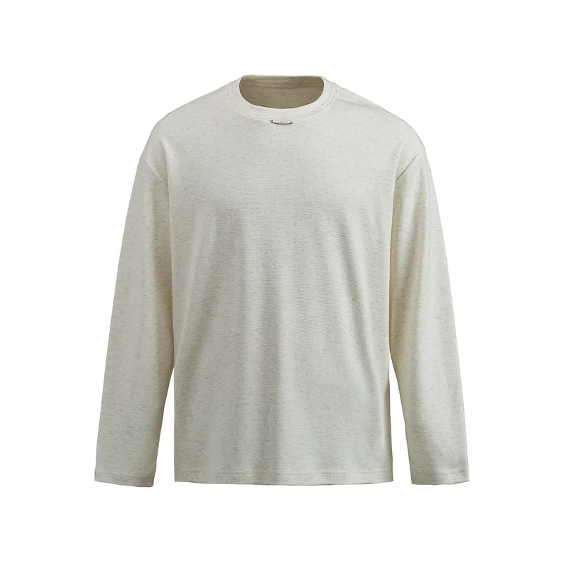 Damen Feinstrick‑Sweatshirt mit Strukturstrick, Rundhalsausschnitt und weiter Passform Nord Taschen