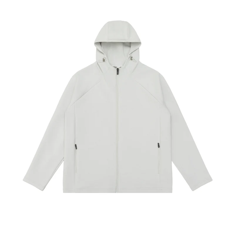Unisex Minimalistische Kapuzen‑Zipjacke aus Softshell‑Fleece mit Raglanärmeln und wasserabweisenden Reißverschlusstaschen Nord Taschen