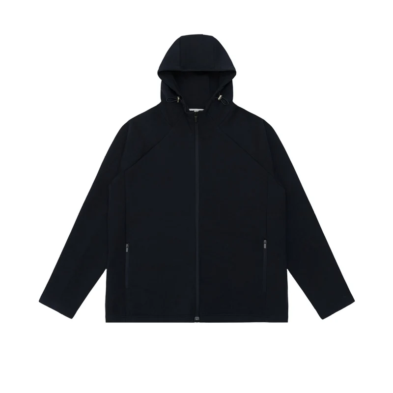 Unisex Minimalistische Kapuzen‑Zipjacke aus Softshell‑Fleece mit Raglanärmeln und wasserabweisenden Reißverschlusstaschen Nord Taschen