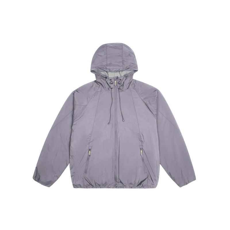 Unisex Leichter Windbreaker mit verstellbarer Kapuze, packbarer Nylonjacke Nord Taschen