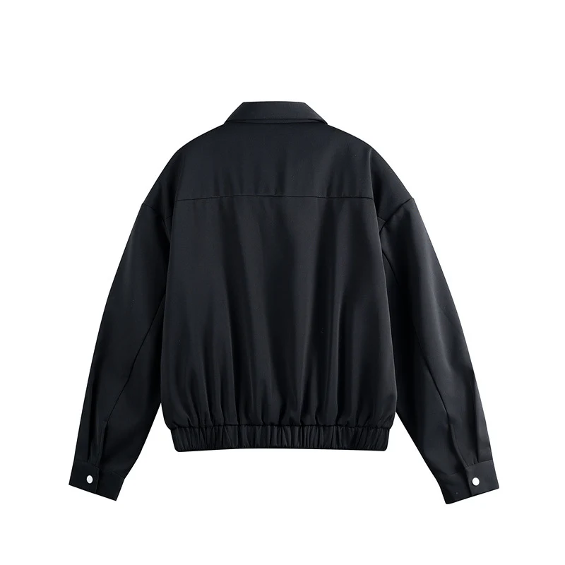 Unisex Leichter Blouson mit Umlegekragen, verdecktem Reißverschluss und elastischem Saum Nord Taschen