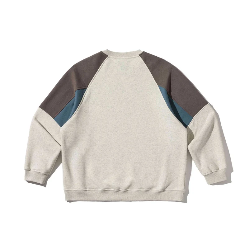 Unisex Colorblock-Sweatshirt mit Raglanärmeln und strukturierter Ziernaht Nord Taschen