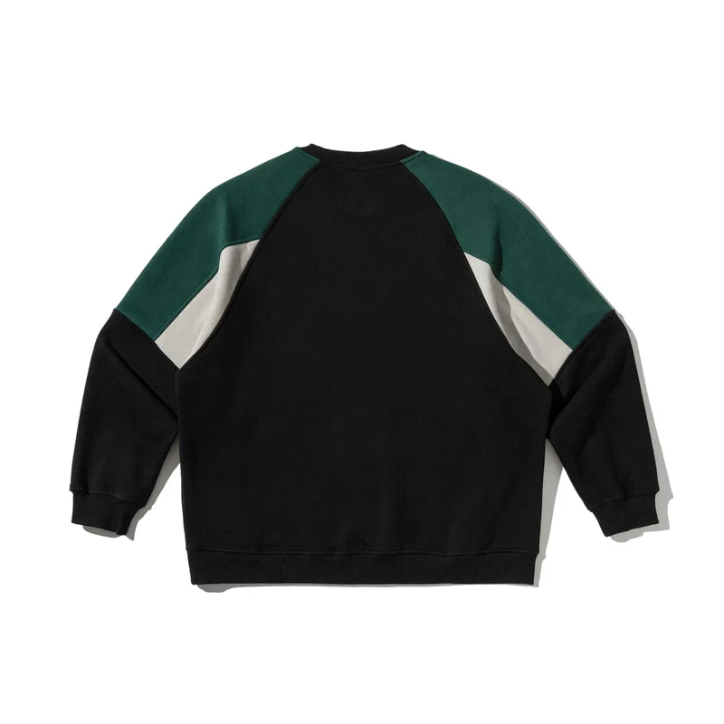 Unisex Colorblock-Sweatshirt mit Raglanärmeln und strukturierter Ziernaht Nord Taschen