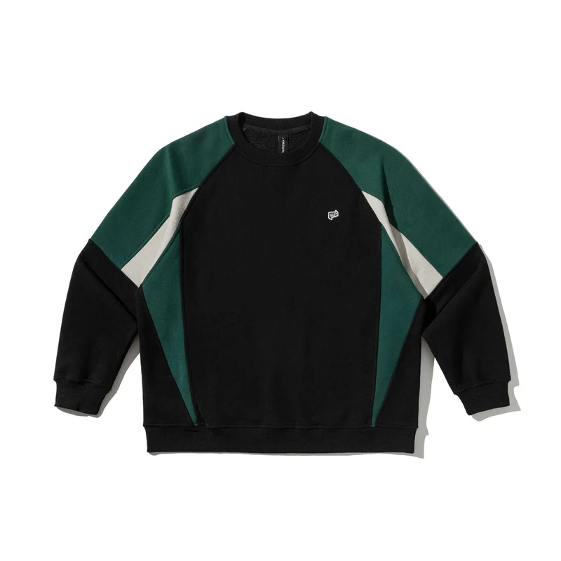 Unisex Colorblock-Sweatshirt mit Raglanärmeln und strukturierter Ziernaht Nord Taschen