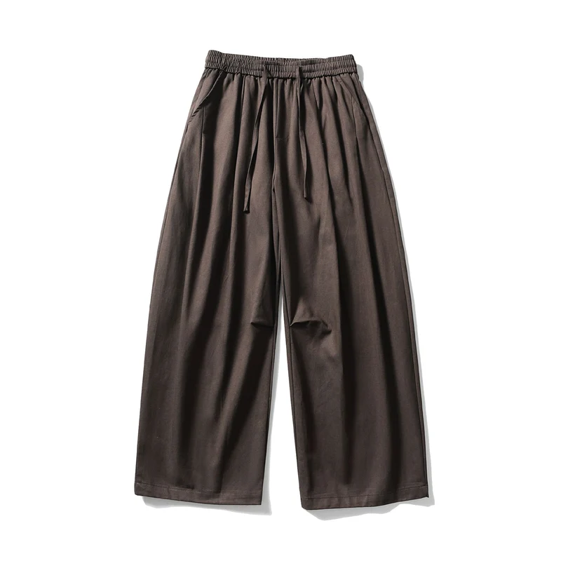 Damen Weite Culotte-Hose mit hohem elastischem Bund und Kordelzug Nord Taschen