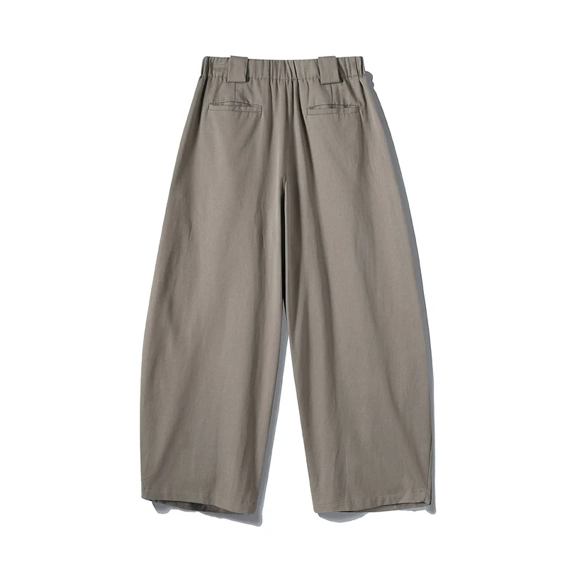 Damen Weite Culotte-Hose mit hohem Bund, Plissee-Detail und Utility-Panel Nord Taschen