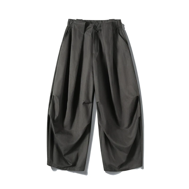 Damen Weite Culotte-Hose mit hohem Bund, Plissee-Detail und Utility-Panel Nord Taschen