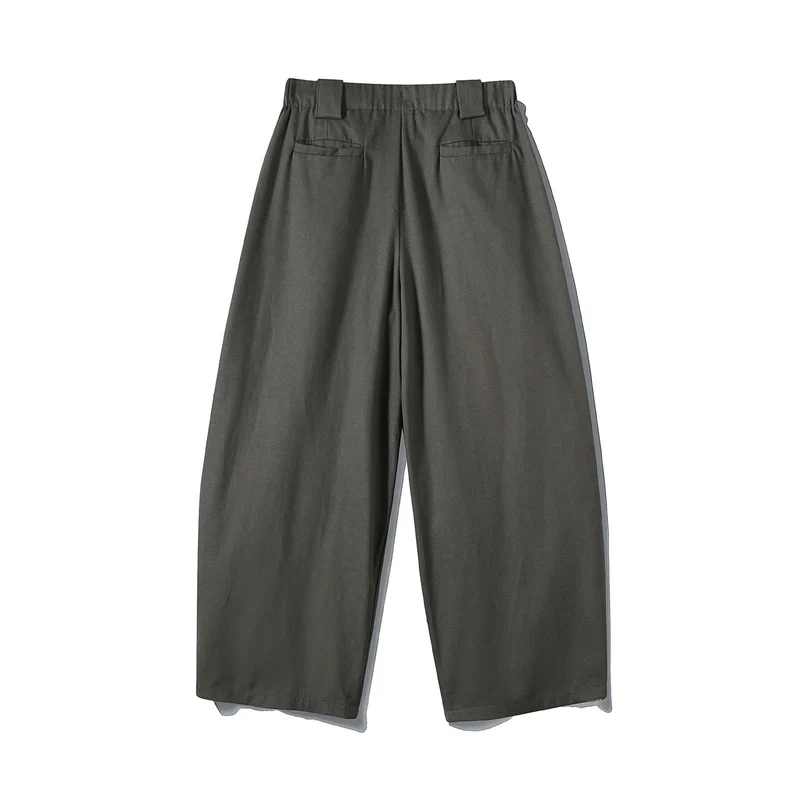 Damen Weite Culotte-Hose mit hohem Bund, Plissee-Detail und Utility-Panel Nord Taschen
