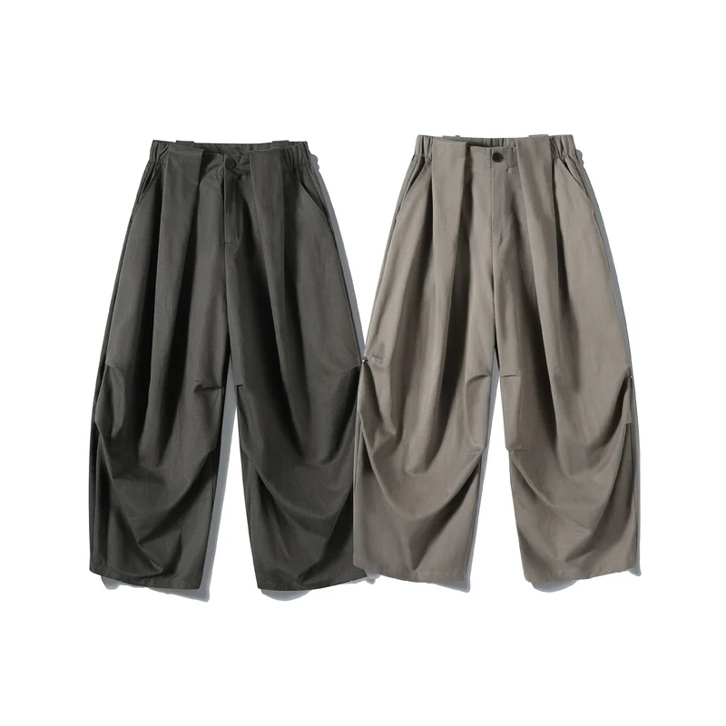 Damen Weite Culotte-Hose mit hohem Bund, Plissee-Detail und Utility-Panel Nord Taschen