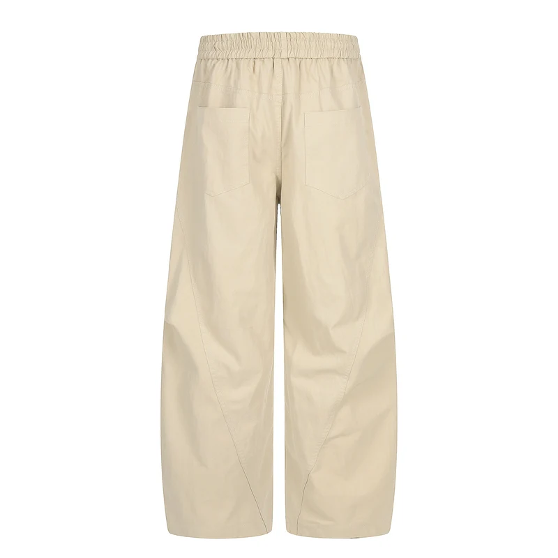 Damen Weite Culotte‑Hose mit elastischem Tunnelzugbund und großen Eingrifftaschen Nord Taschen
