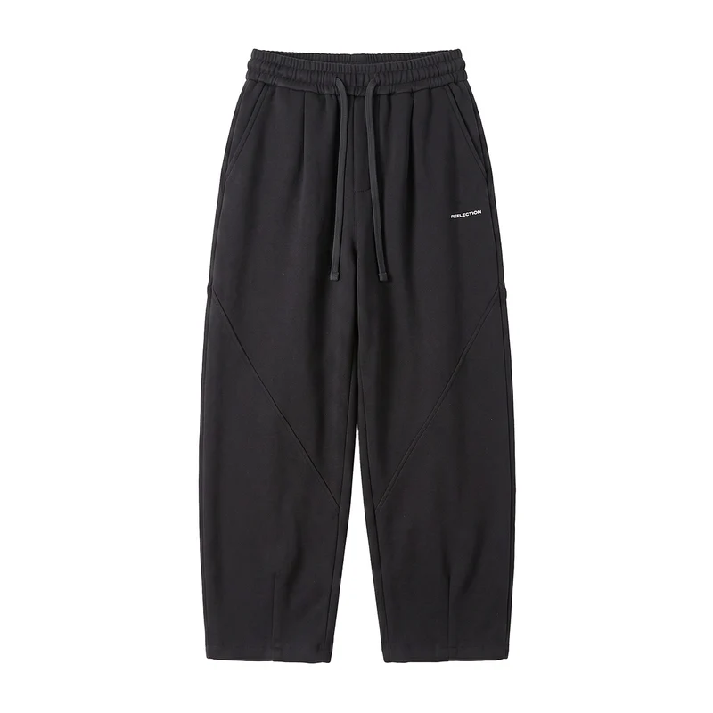 Herren Locker geschnittene Jogginghose mit Tunnelzug, Zierrnähten und Eingrifftaschen Nord Taschen