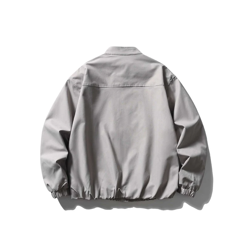 Herren Leichte Utility-Bomberjacke mit Stehkragen Nord Taschen
