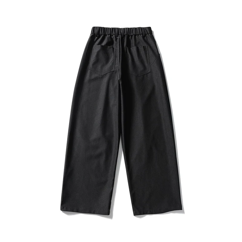 Damen Elegante Hochtaillierte Palazzo-Culotte mit teil‑elastischem Bund und Geschnittenen Bundfalten Nord Taschen