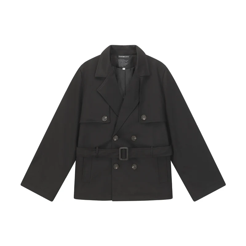 Damen Doppelreihiger Trenchcoat Nord Taschen