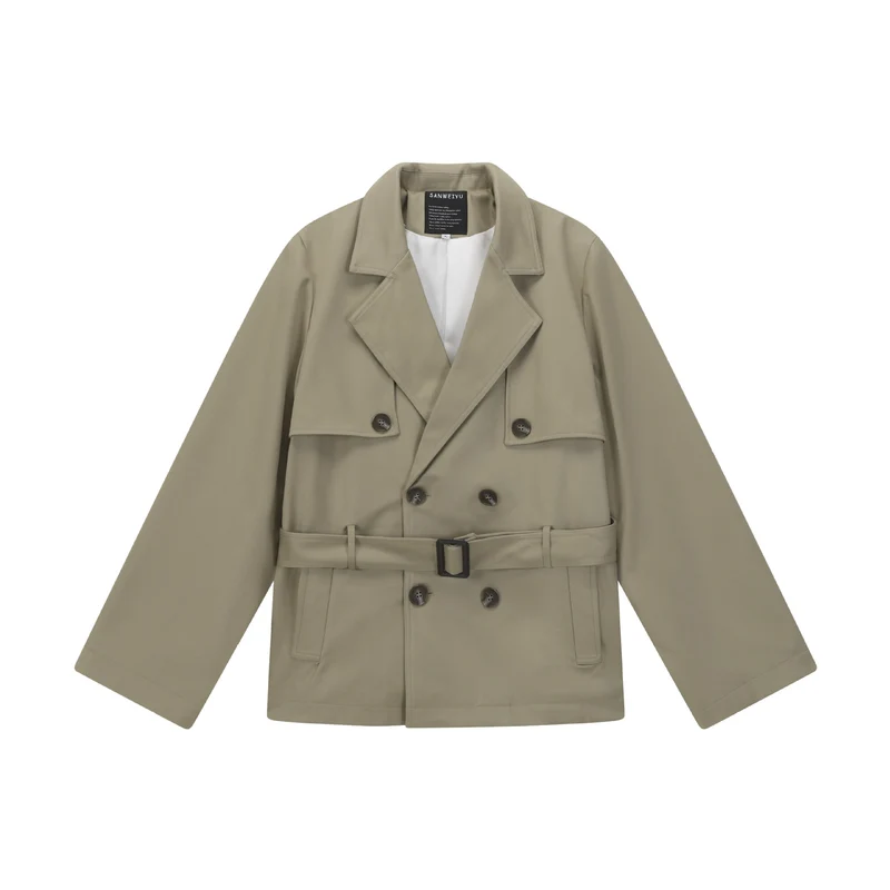 Damen Doppelreihiger Trenchcoat Nord Taschen