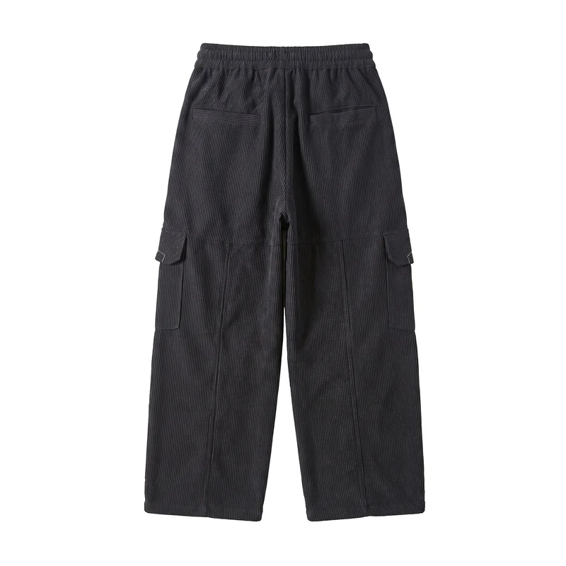 Damen Culotte-Cargo-Shorts aus Cord mit hohem Bund und Kordelzug Nord Taschen