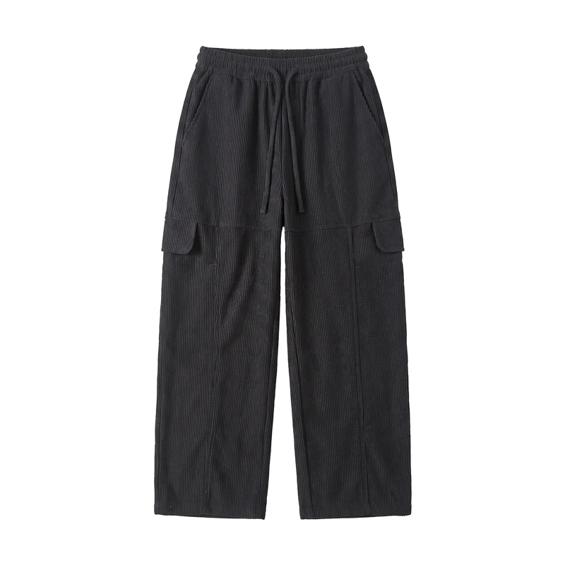 Damen Culotte-Cargo-Shorts aus Cord mit hohem Bund und Kordelzug Nord Taschen