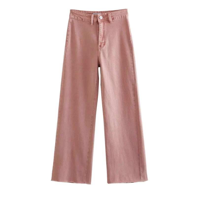 Damen weite High‑Waist Worker‑Hose mit aufgesetzten Gesäßtaschen Nord Taschen