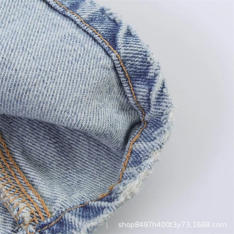 Damen Weite High‑Waist‑Jeans mit seitlichen Schlitzeinsätzen und Rockeffekt Nord Taschen