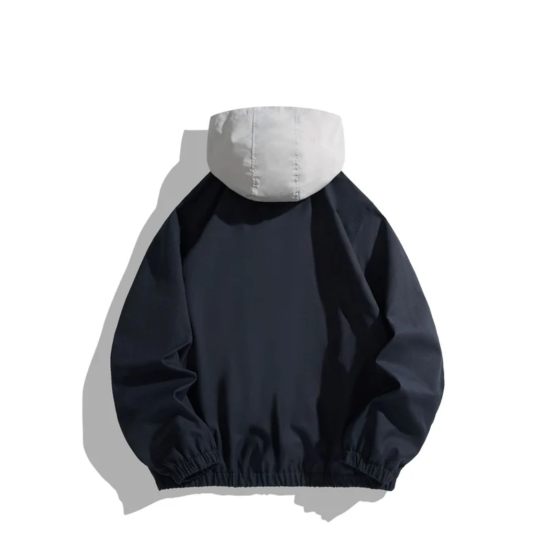Unisex Leichter Anorak mit Kontrastkapuze und halbem Reißverschluss Nord Taschen