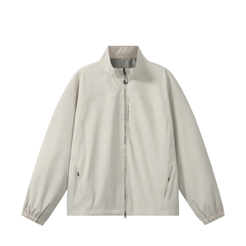 Unisex Leichte, Packbare Funktionsjacke im Oversize-Boxy-Schnitt mit Stehkragen Nord Taschen