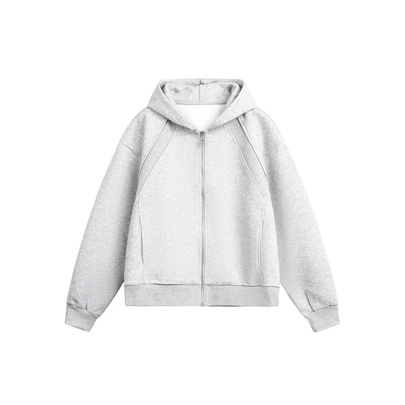 Unisex Leichte Oversize‑Kapuzen‑Sweatjacke mit durchgehendem Reißverschluss, Raglanärmeln und Eingrifftaschen Nord Taschen