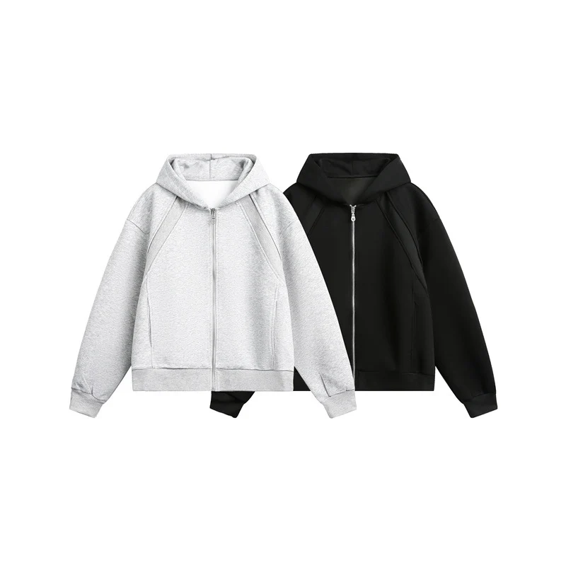 Unisex Leichte Oversize‑Kapuzen‑Sweatjacke mit durchgehendem Reißverschluss, Raglanärmeln und Eingrifftaschen Nord Taschen