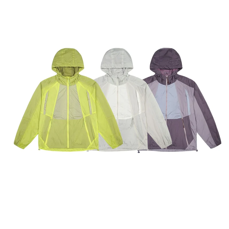 Unisex Leichte Kapuzen-Windjacke mit Mesh-Futter und Kordelzug Nord Taschen