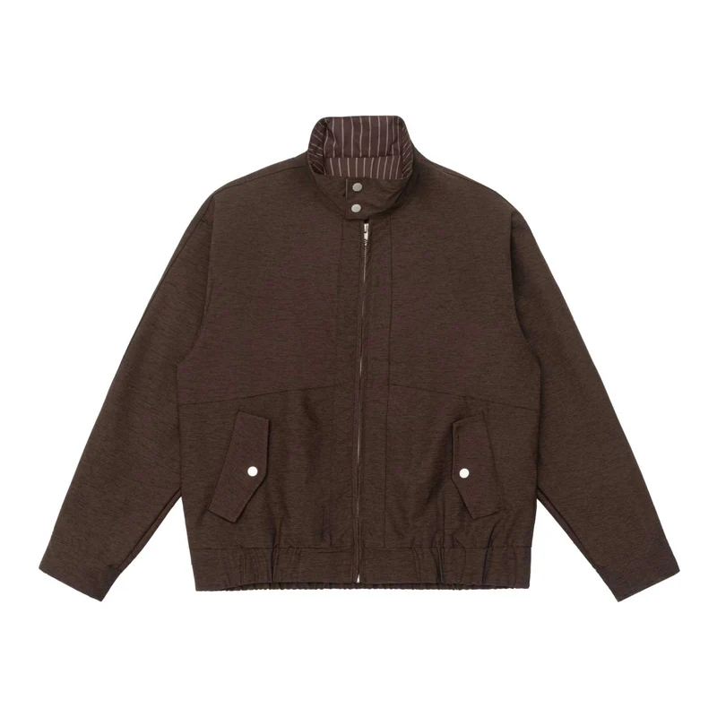 Herren Wattierte Bomberjacke mit Stehkragen, Pattentaschen und elastischem Saum Nord Taschen