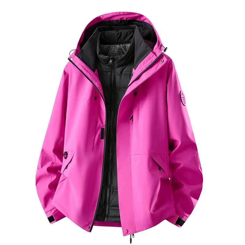Damen Multifunktionale Outdoorjacke mit herausnehmbarer Stepp-Innenjacke Nord Taschen