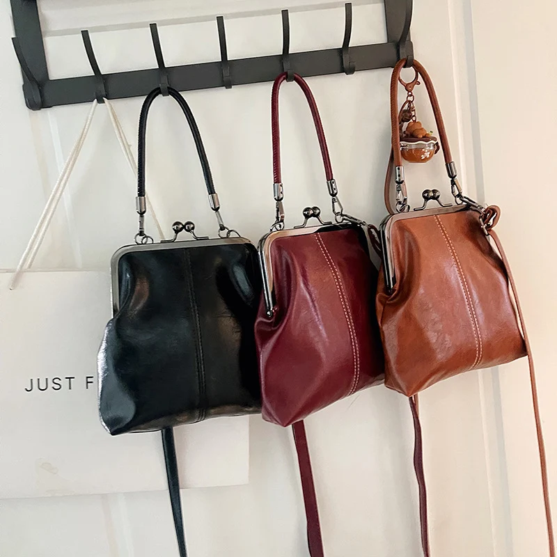 Damen elegante Umhängetasche mit klassischem Verschluss Nord Taschen