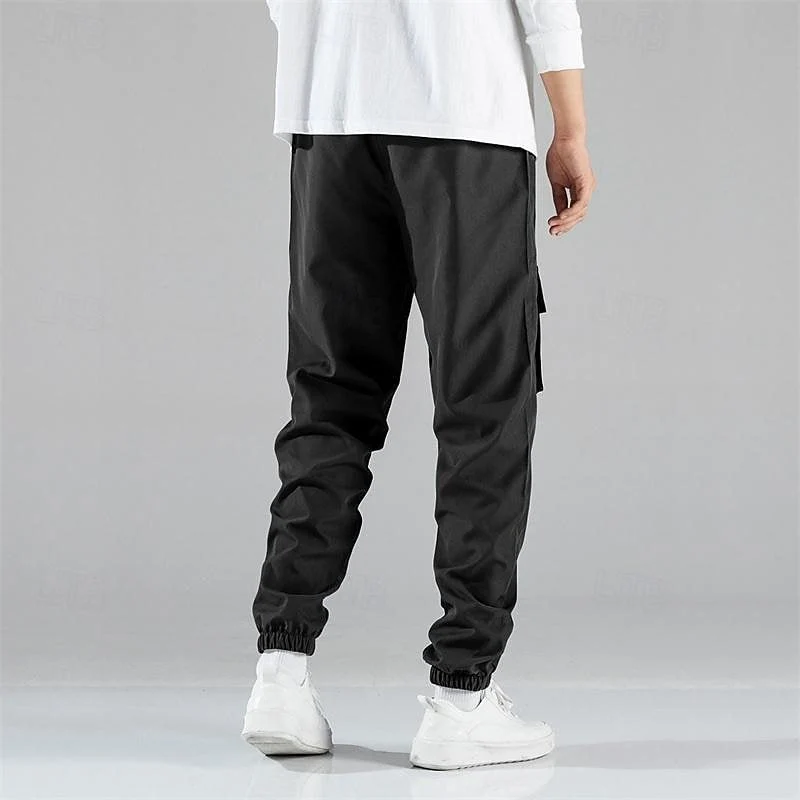 Herren Cargo-Hose mit elastischem Bund und multifunktionalen Taschen