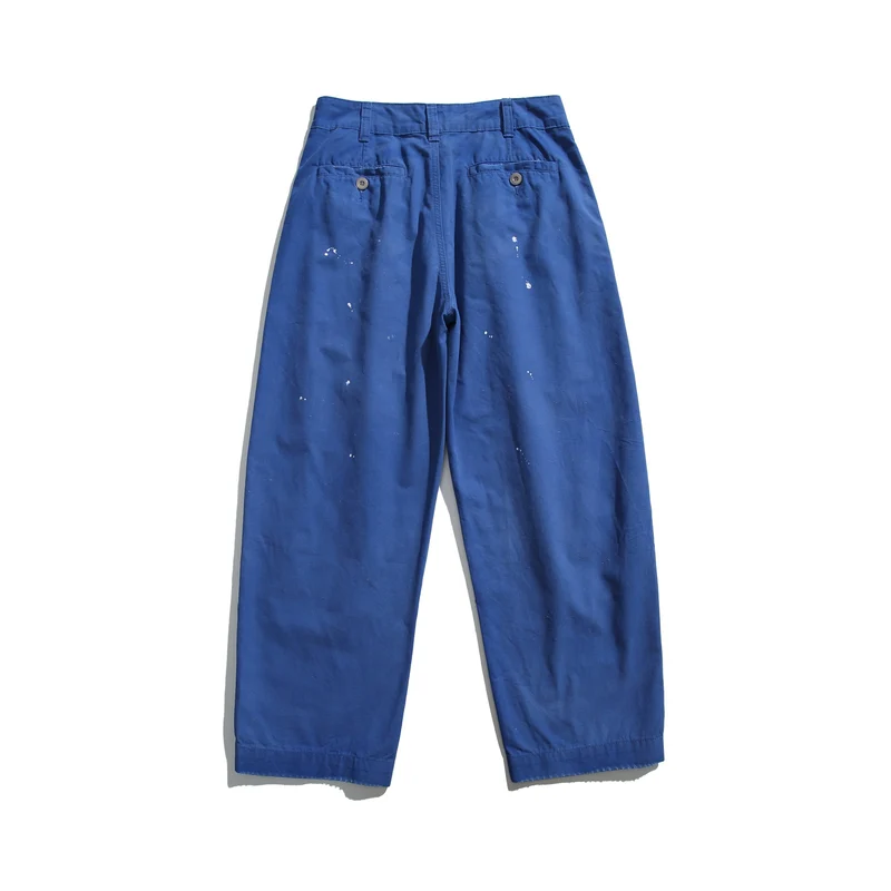Damen Weite Cropped Arbeitshose mit hoher Taille und aufgesetzten Taschen Nord Taschen