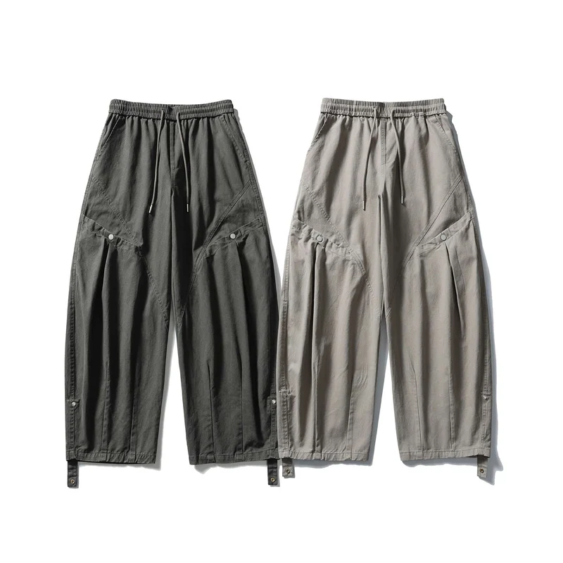 Damen Weite Cargo‑Hose mit elastischem Tunnelzugbund, aufgesetzten Pattentaschen und verstellbaren Beinriemen Nord Taschen