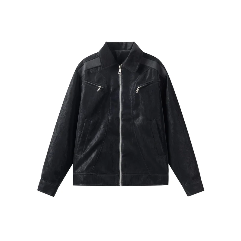 Herren Leichte Bomberjacke im Field‑Style mit durchgehendem Reißverschluss und Zipper‑Brusttaschen Nord Taschen