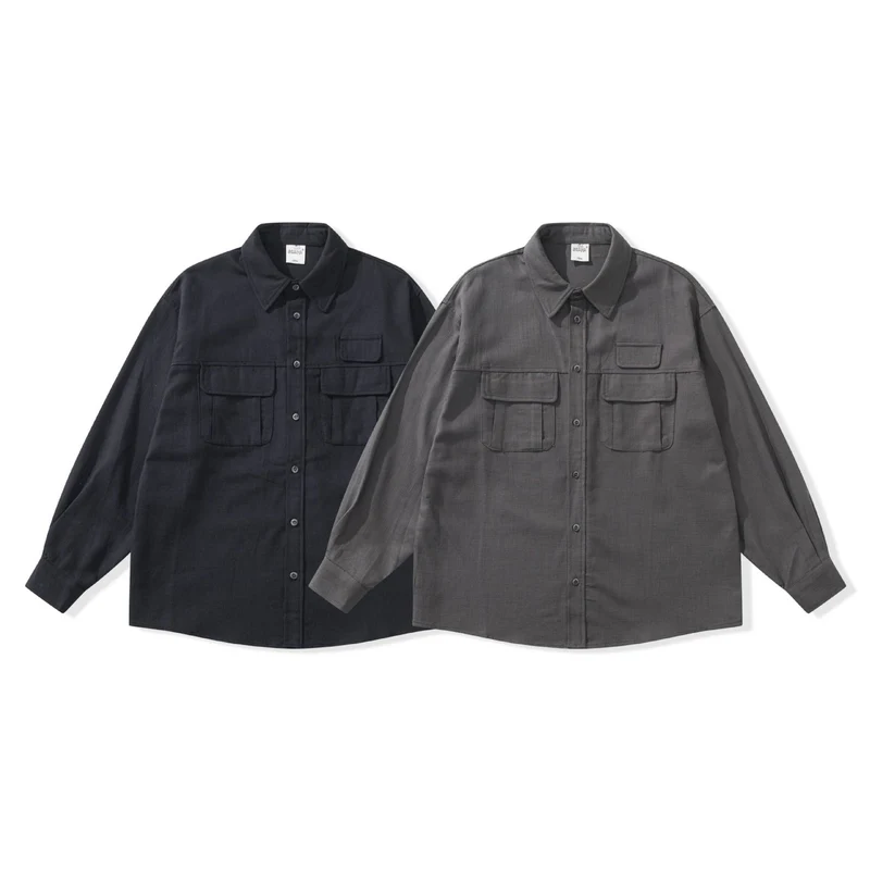Herren Utility-Overshirt mit großen Pattentaschen und Boxy-Schnitt Nord Taschen