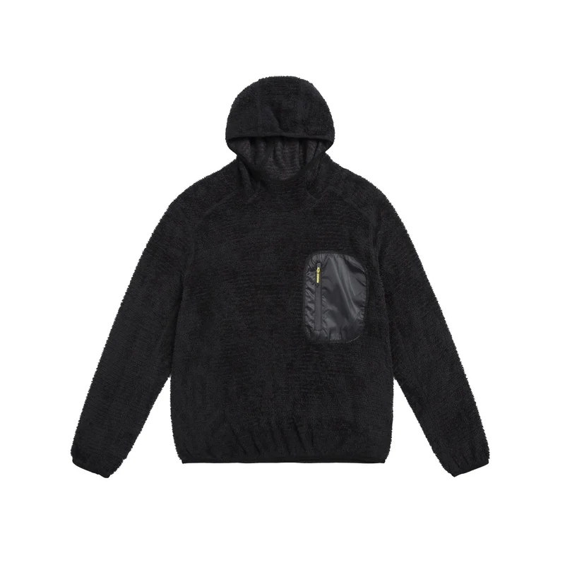 Unisex kuscheliger Kapuzen-Fleecepullover mit Brust-Reißverschlusstasche und elastischem Saum Nord Taschen