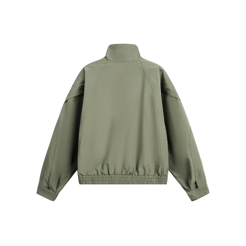 Unisex Kurzblouson im minimalistischen Tech‑Stoff mit Funnelkragen und verdeckter Frontblende Nord Taschen