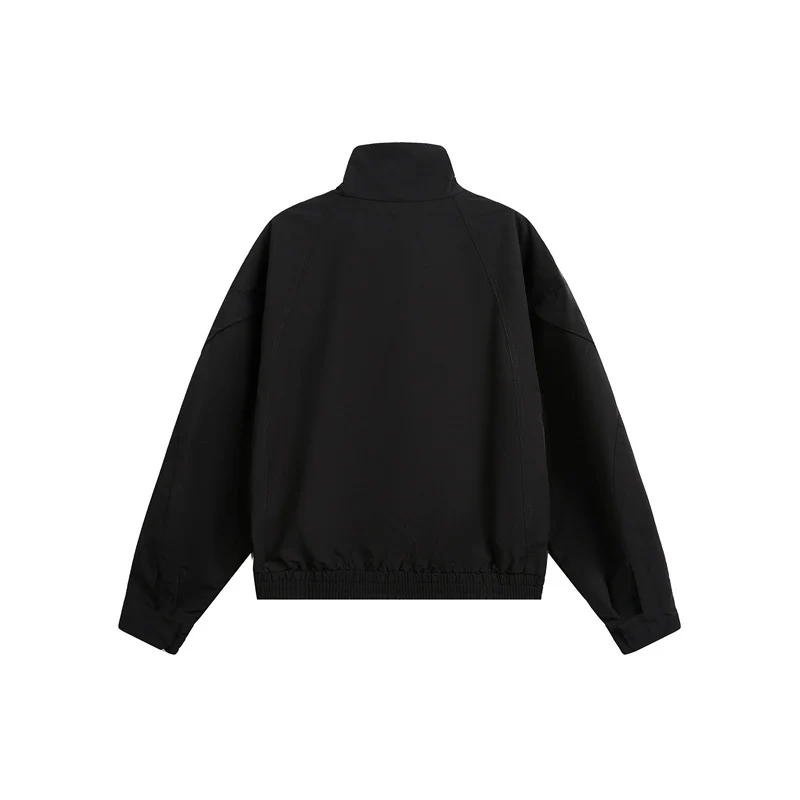 Unisex Kurzblouson im minimalistischen Tech‑Stoff mit Funnelkragen und verdeckter Frontblende Nord Taschen