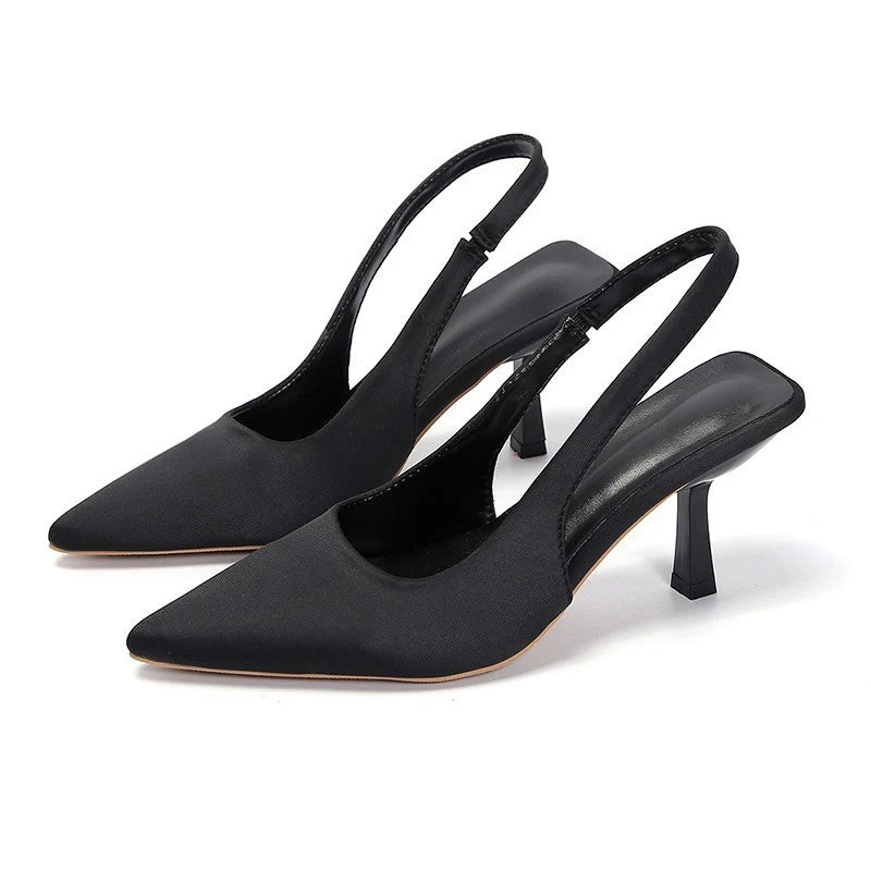 Damen Slingback-Pumps mit spitzem Zehenbereich und elegantem Absatz