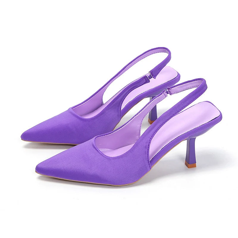 Damen Slingback-Pumps mit spitzem Zehenbereich und elegantem Absatz