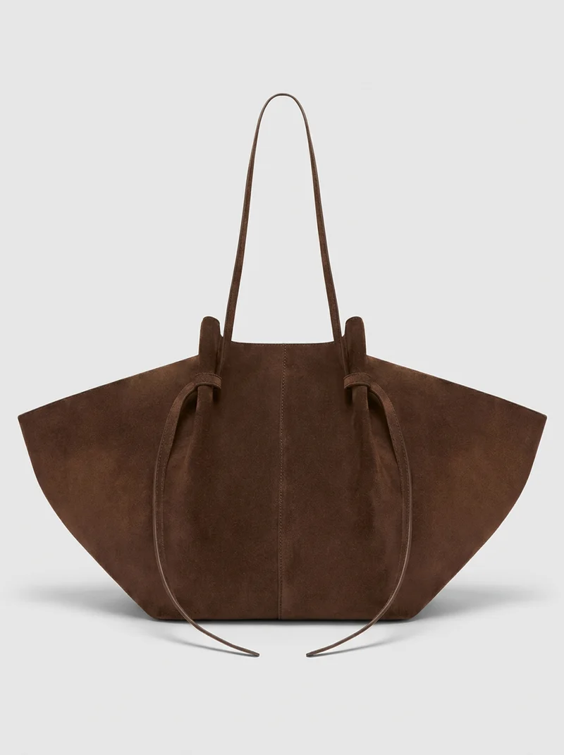 Arvani | Große Wildleder Tragetasche, Übergroße Schultertasche für Frauen