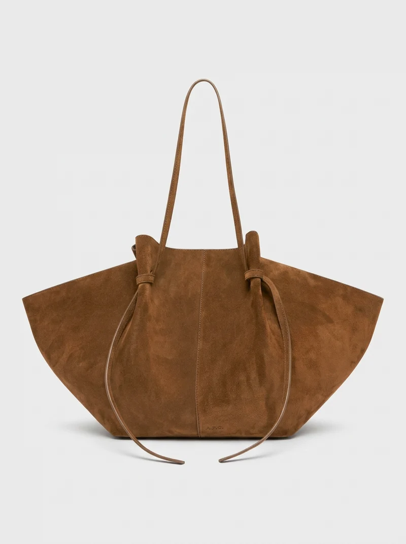 Arvani | Große Wildleder Tragetasche, Übergroße Schultertasche für Frauen