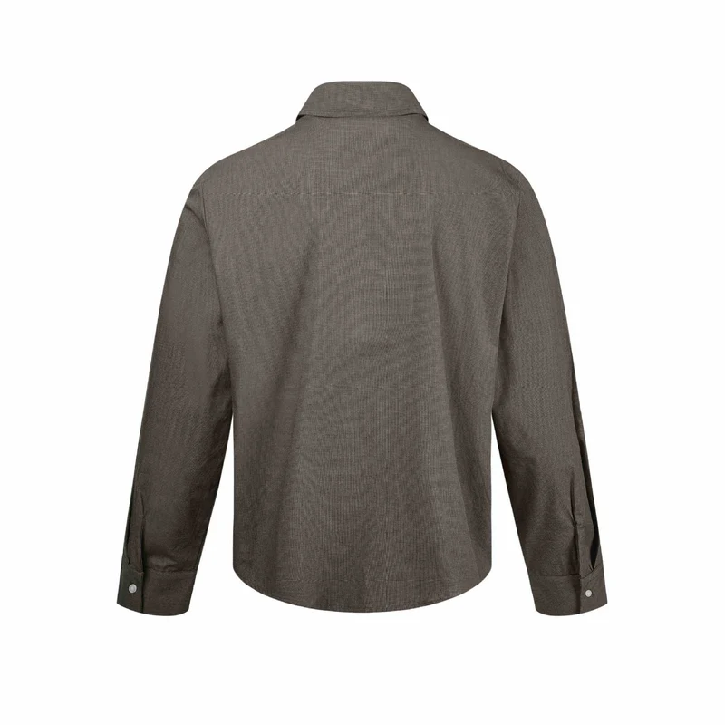 Herren Kurzjacke mit Hemdkragen, Zwei‑Wege‑Reißverschluss und feiner Struktur Nord Taschen